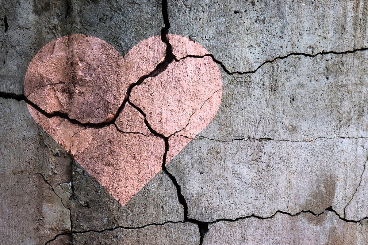 A broken heart.